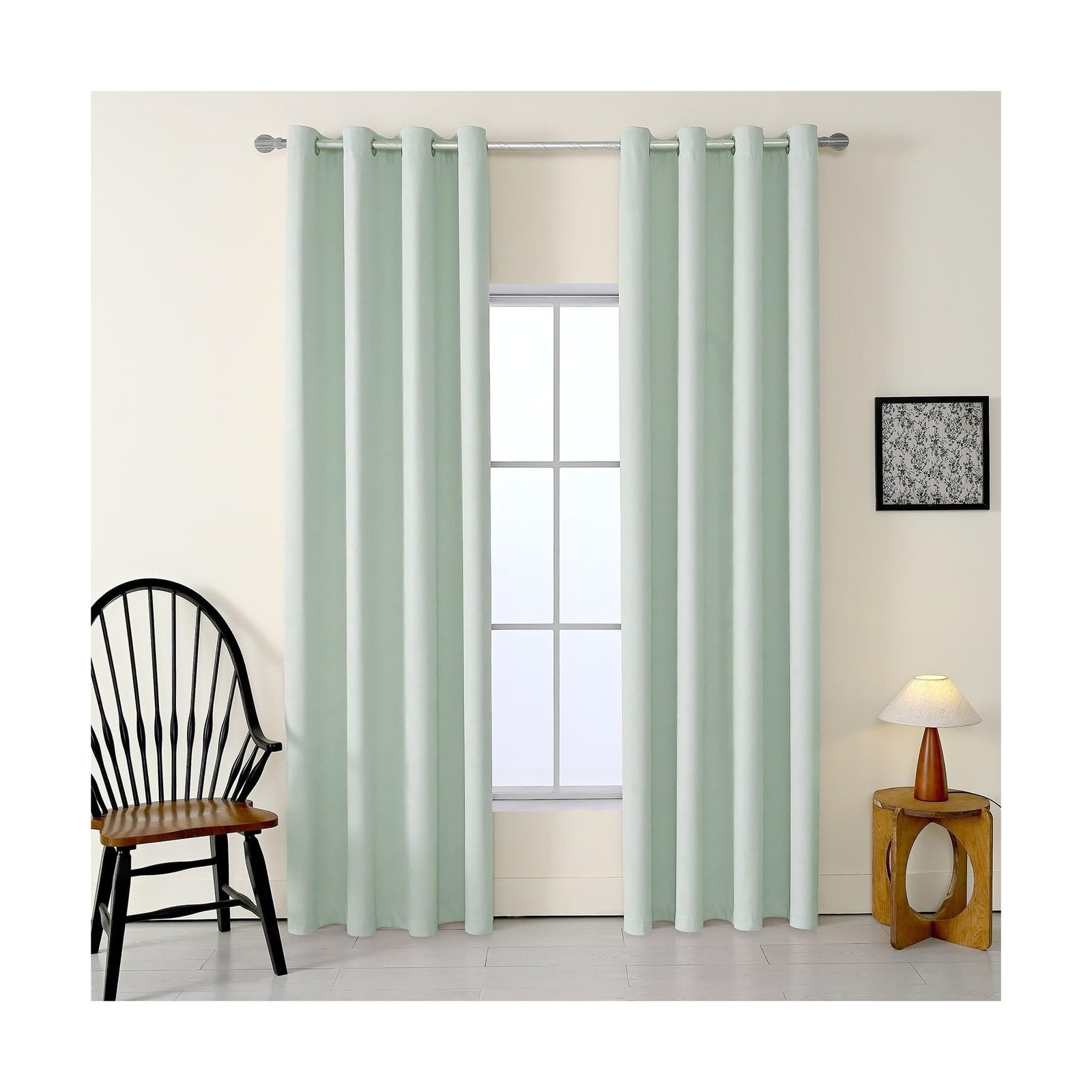 Sage 86x53 inch (218x134cm) Blackout Embossed Curtains | Therma... FAST USA SHIP