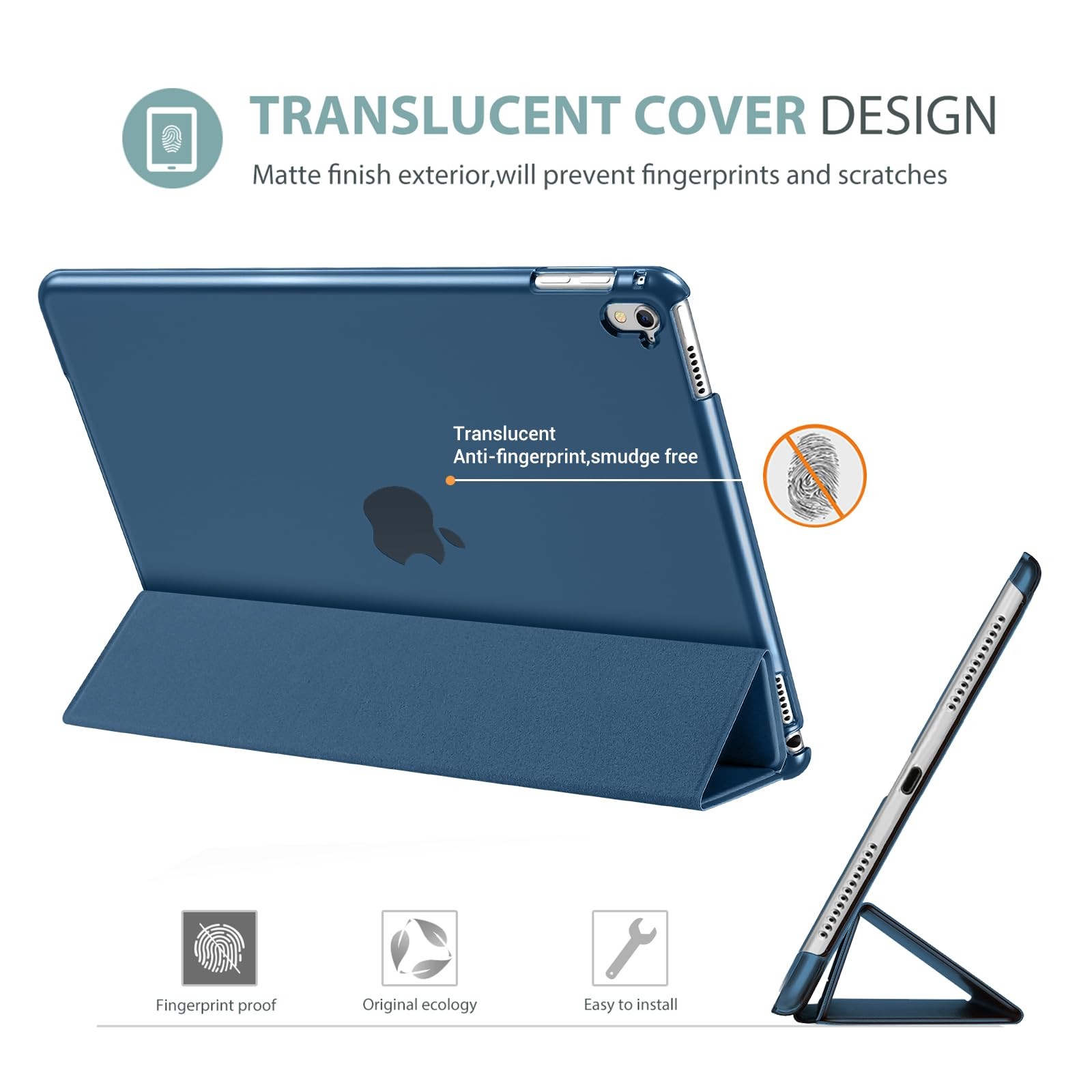 ProCase Smart Case for iPad Pro 9.7 Inch 2016 -Navy 9.7(2016), Navy