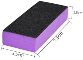 2 Pack Buffer Block Nail File 100/180 Grit Black