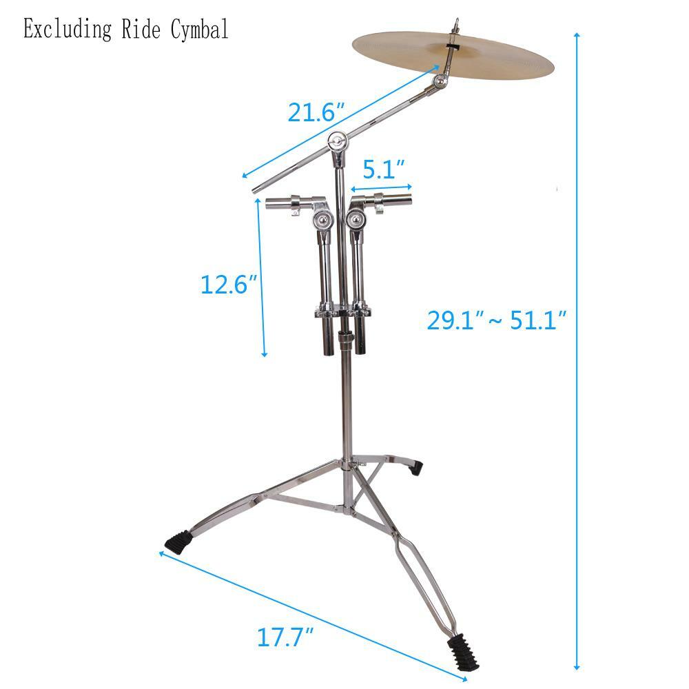 New Adjustable Double Tom Drum Stand Cymbal Boom Mount Arm for Drum Kit