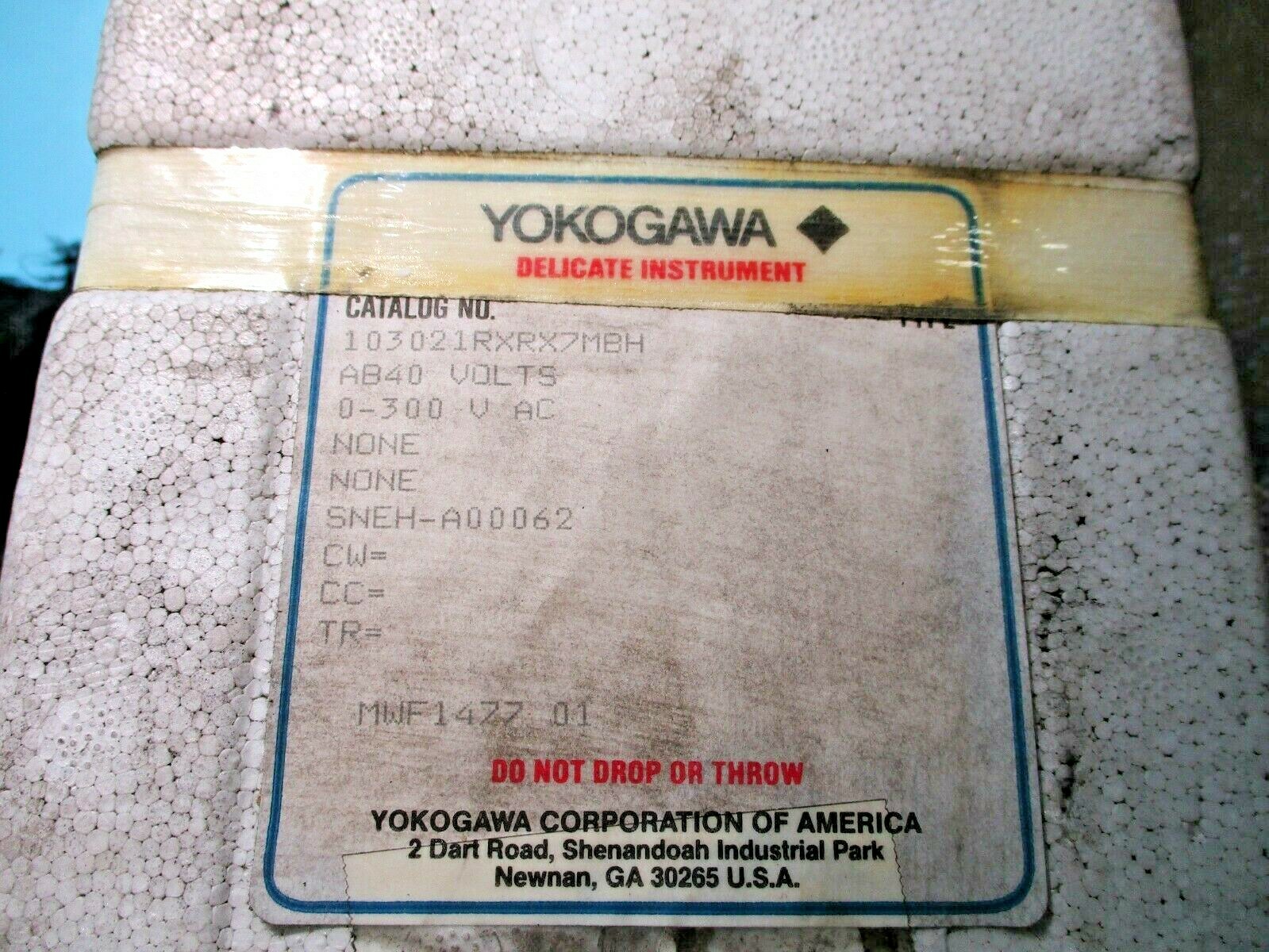 NEW YOKOGAWA 103021RXRX7MBH 0-300 V AC VOLTMETER