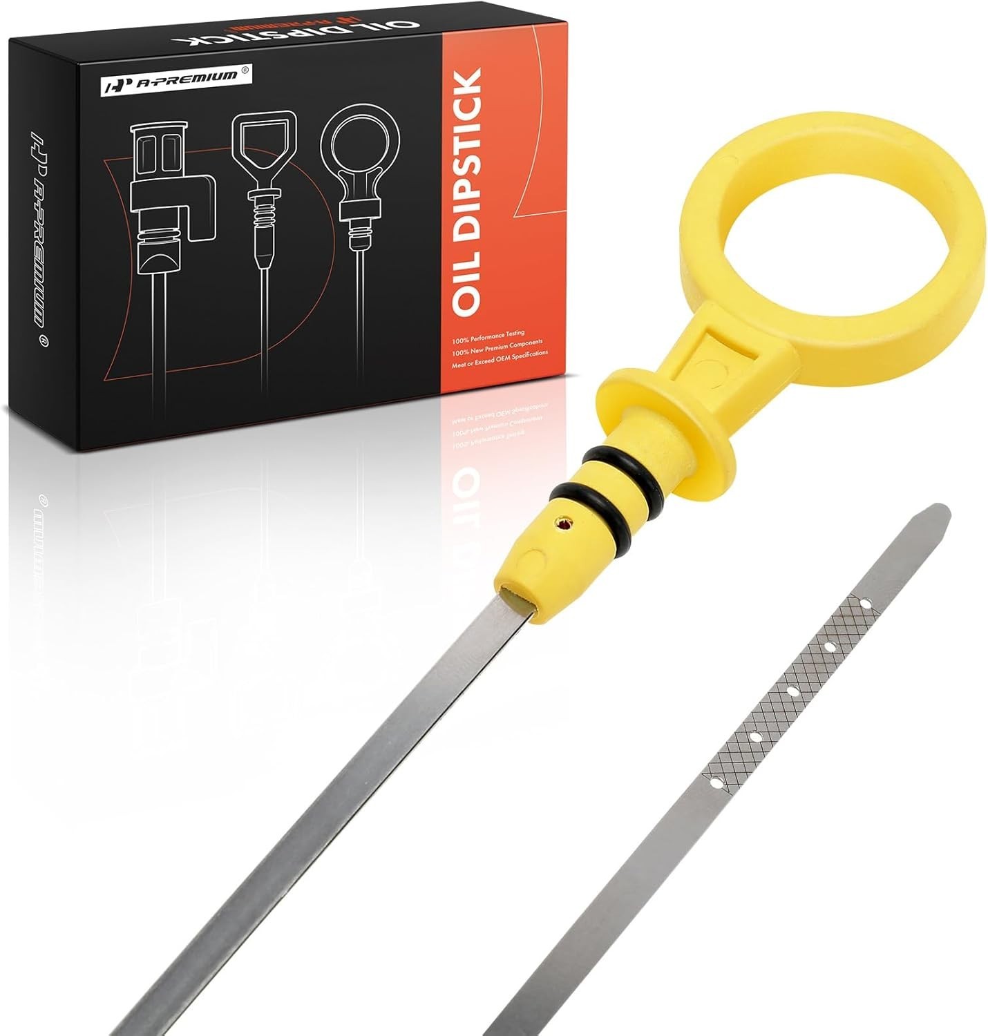 A-Premium 33.7 Inch Engine Oil Dipstick Compatible with Chevy, GMC,...