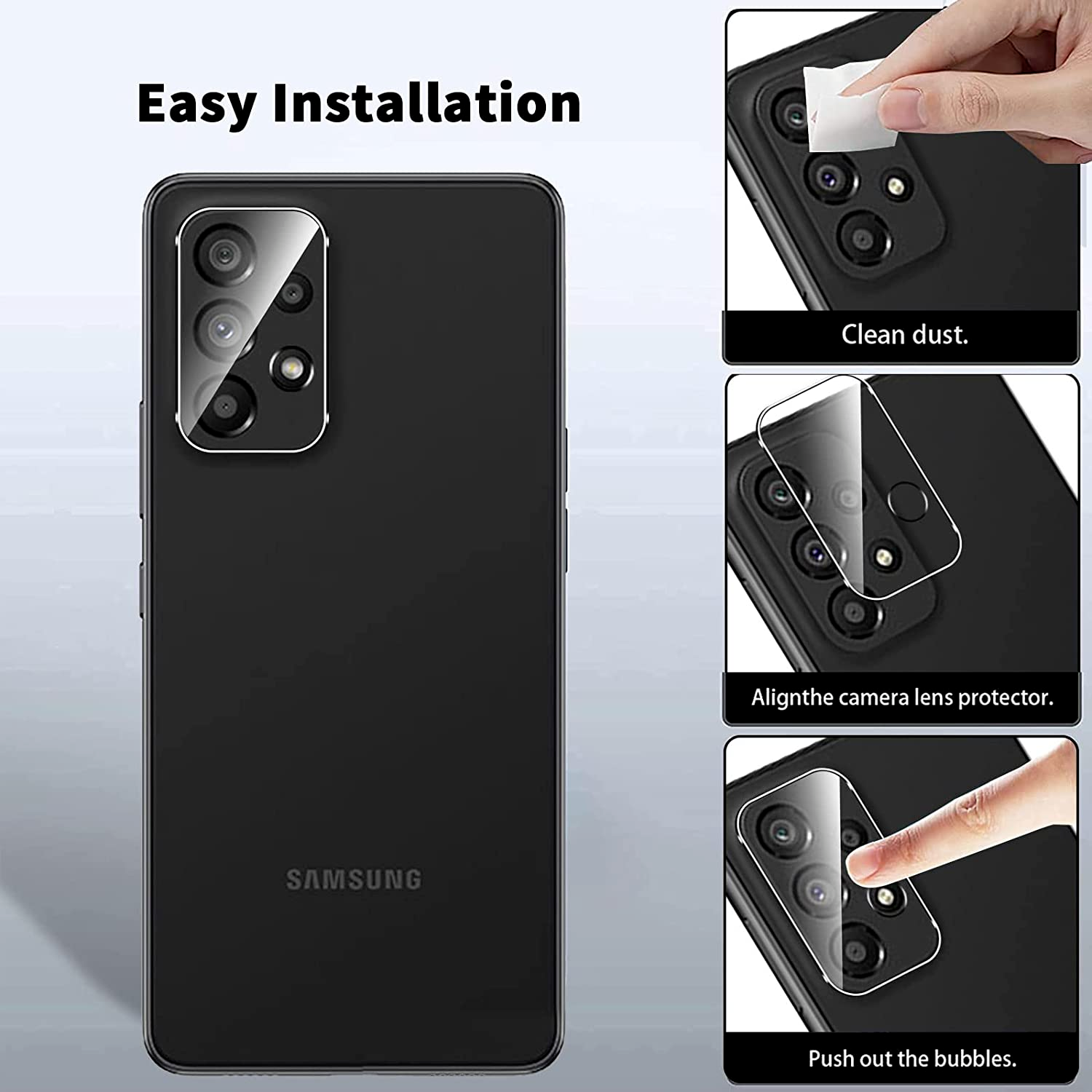 2x Camera Lens Cover Tempered Glass Protector For Samsung Galaxy A53 5G/ A33 5G