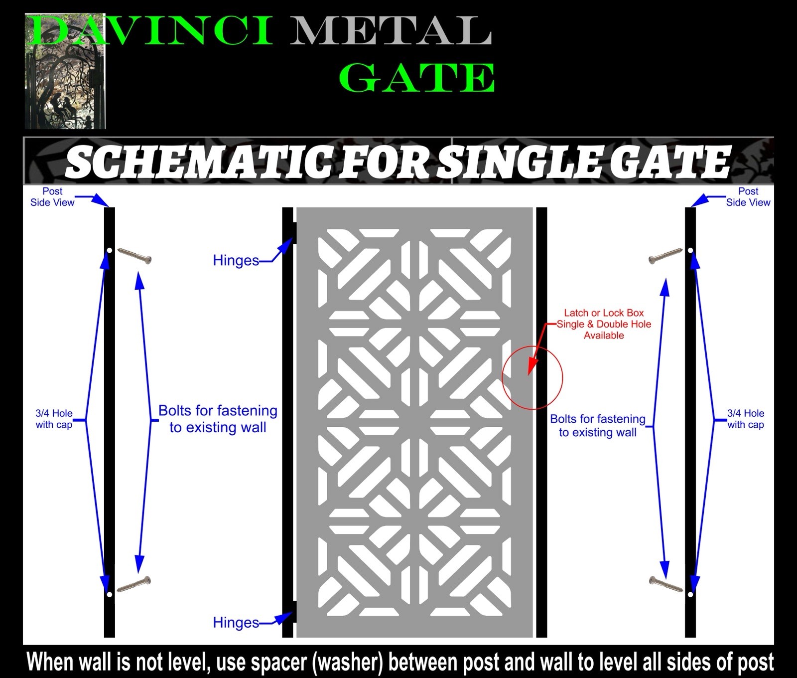 Contemporary modern metal gate, Modern Metal Gate, Custom size Art Pedestrian