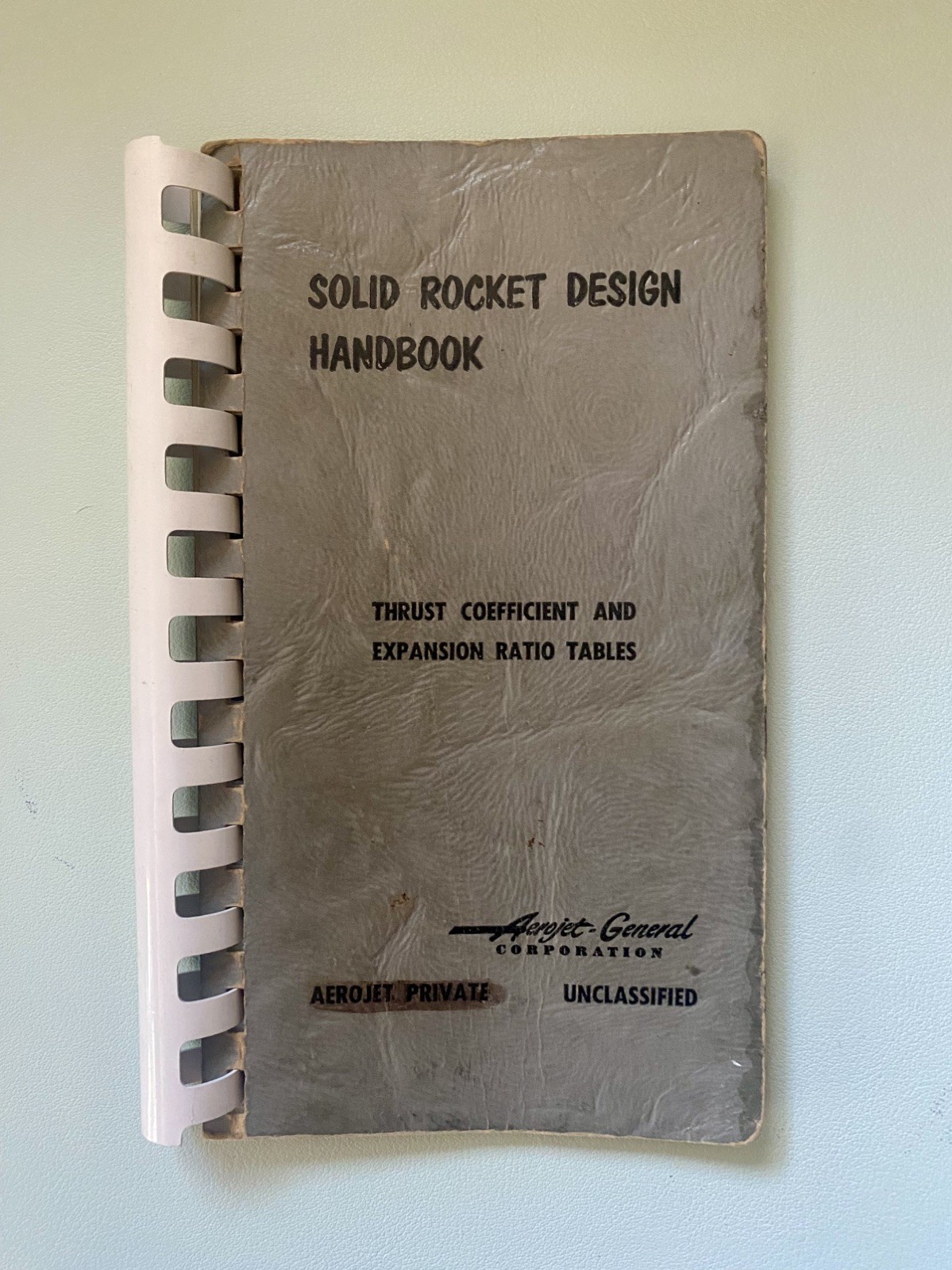 1963 Aerojet Solid Rocket  Rocket Design Handbook