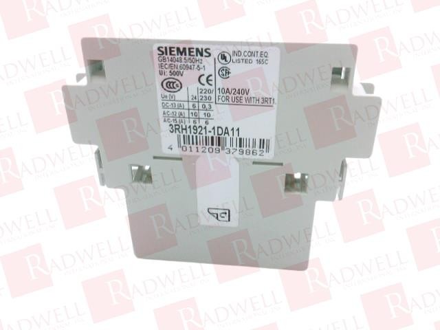 SIEMENS 3RH1921-1DA11 / 3RH19211DA11 (BRAND NEW)