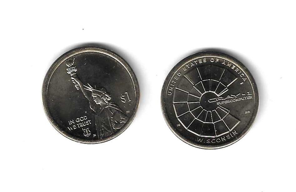 2026 P&D AMERICAN INNOVATION DOLLARS (WI) - UNCIRCULATED FROM U.S. MINT ROLLS