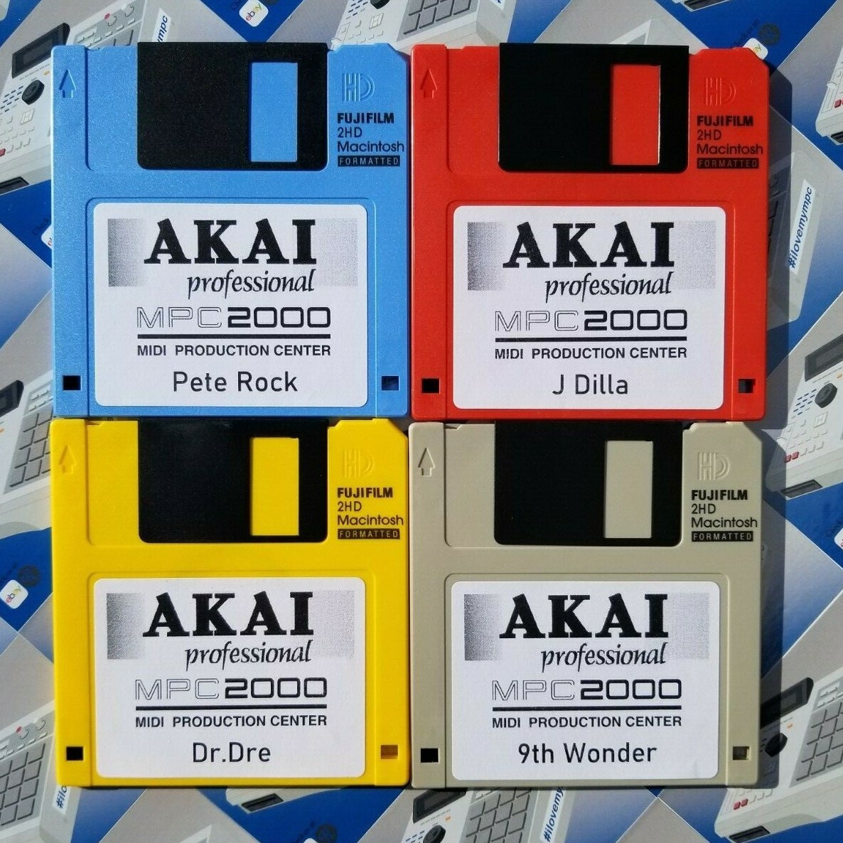 Akai MPC 2000 x20 Diskettes Drum Kit Sounds Samples Floppies Floppy