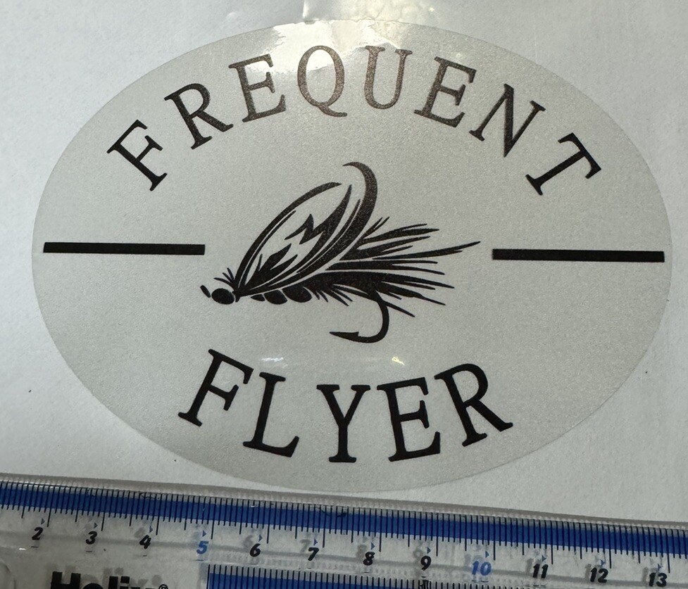 FLY FISHING DELUX STICKERS, FLY FISHING TROUT MASTER FISHING BOX STICKERS