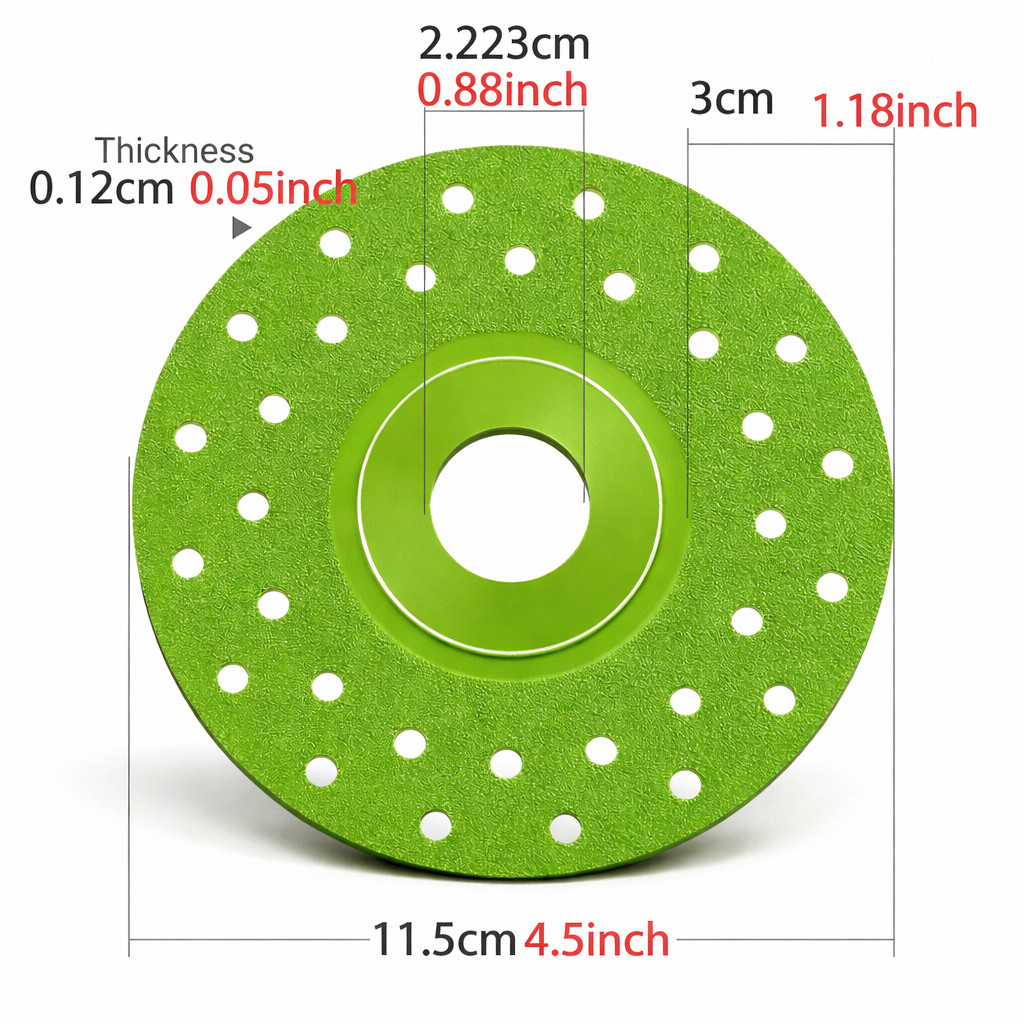 3PCS Rock Plate Flat Grinding Blade Tile Chamfering Cutting Sanding Blade Tool