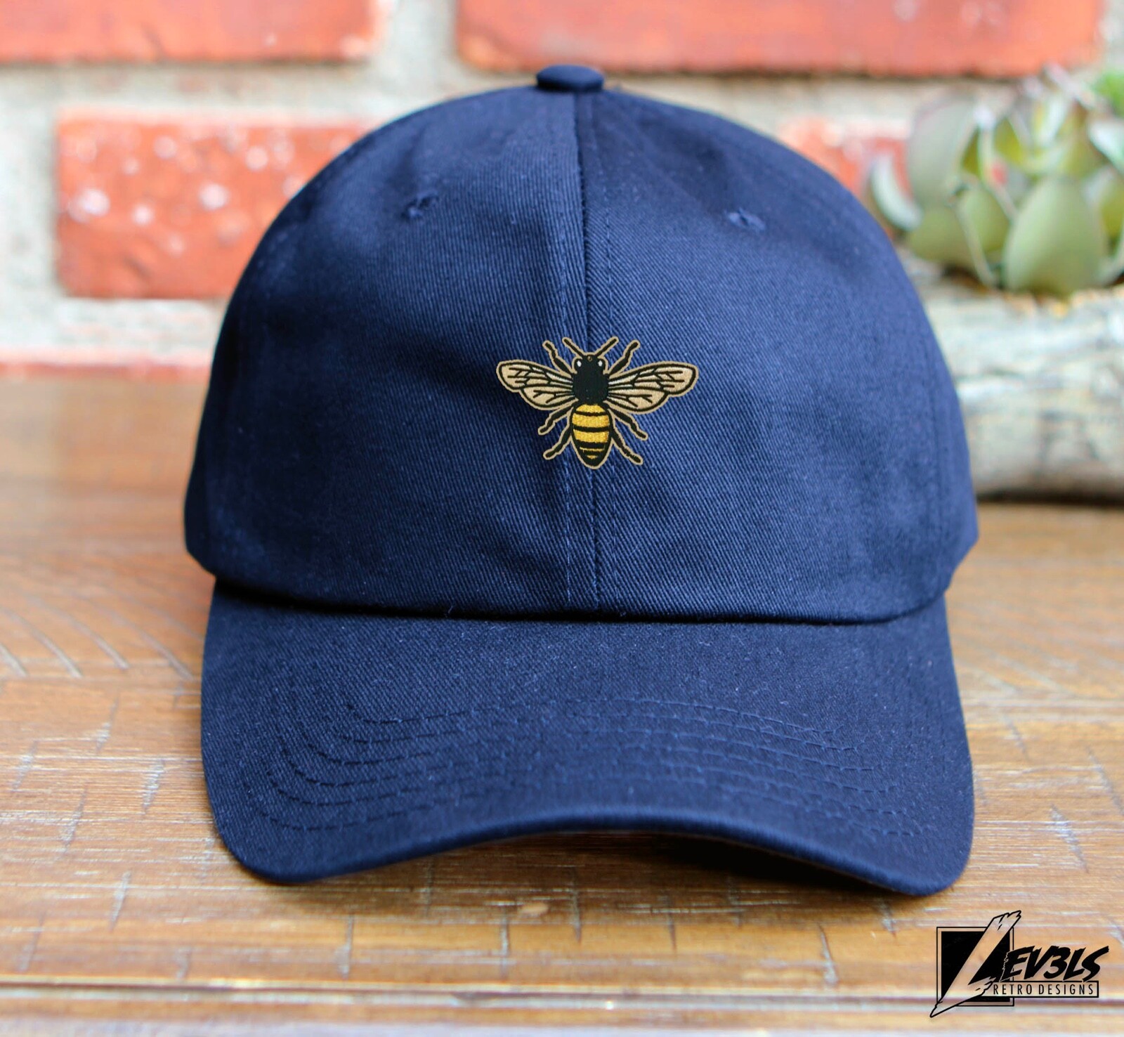 HONEY BEE DAD HAT EMBROIDERED BASEBALL CAP QUEEN BEE ADJUSTABLE BACK BUCKLE CAP