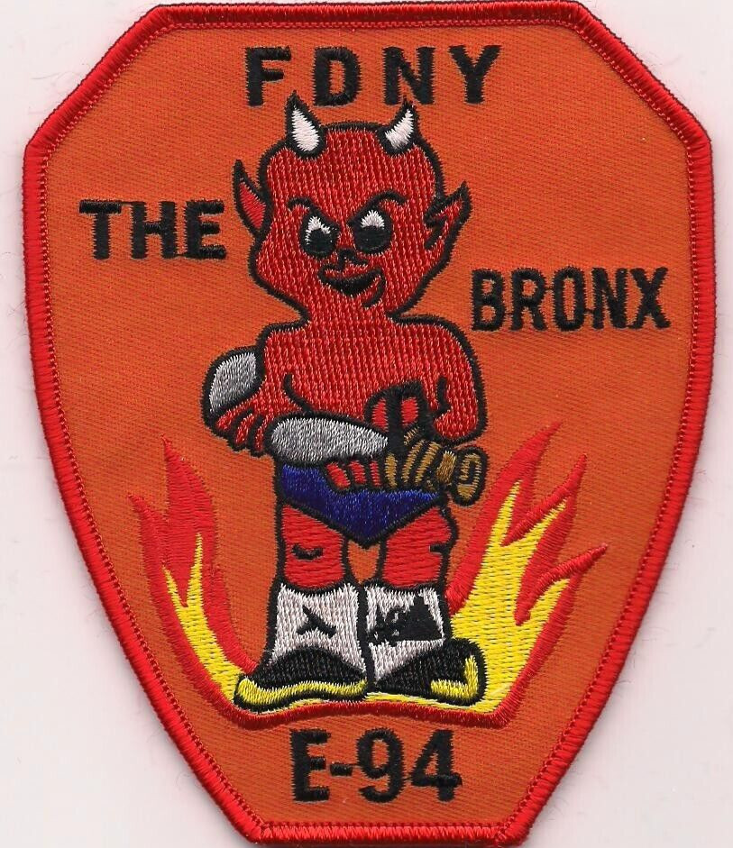 New York City - Engine - 94 "Red Devil - Bronx" (3.75" x 4.5" size) fire patch