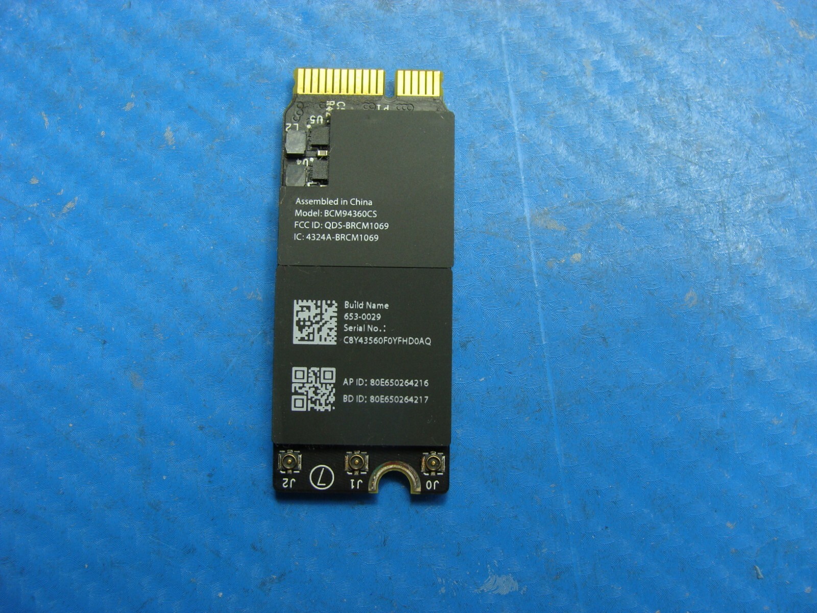 MacBook Pro A1398 15" 2014 MGXA2LL/A MGXC2LL/A Airport Bluetooth Card 661-8143