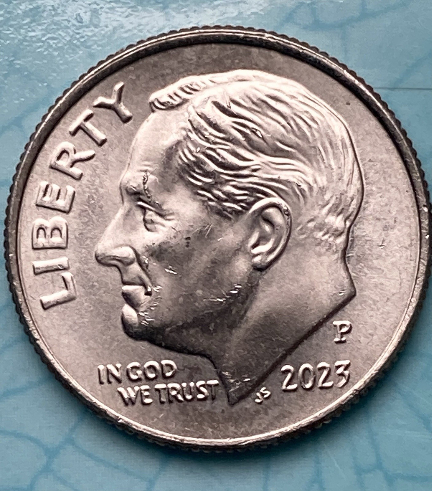 Lot Of (2 ) 2023 Dime Multiple Errors Die Chips And Die Cracks And Doubling