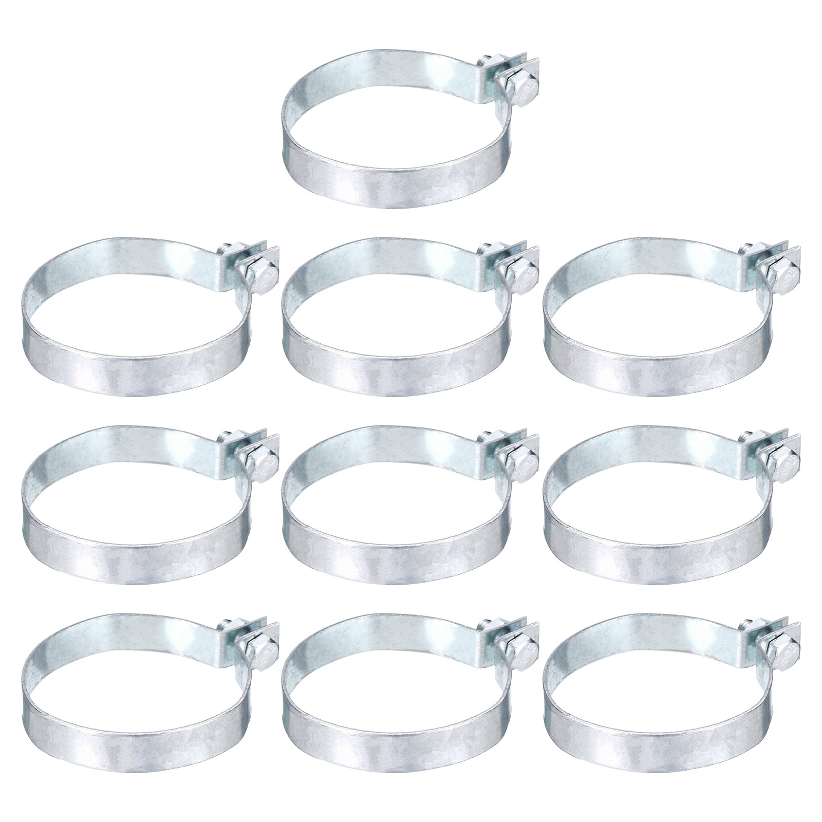 10 Galvanized Steel Fence Strips for Post 2-15/16"