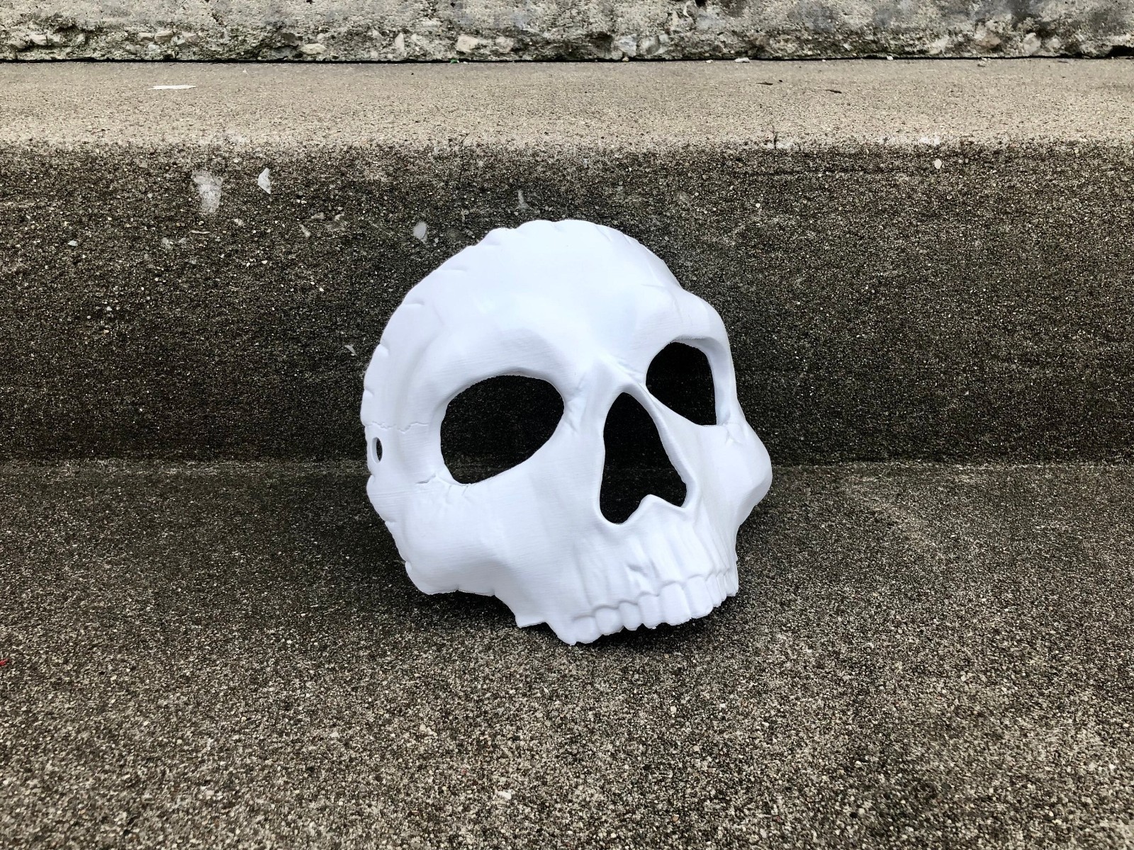 3D Printed Skull Ghost Cosplay Mask - Various Colors