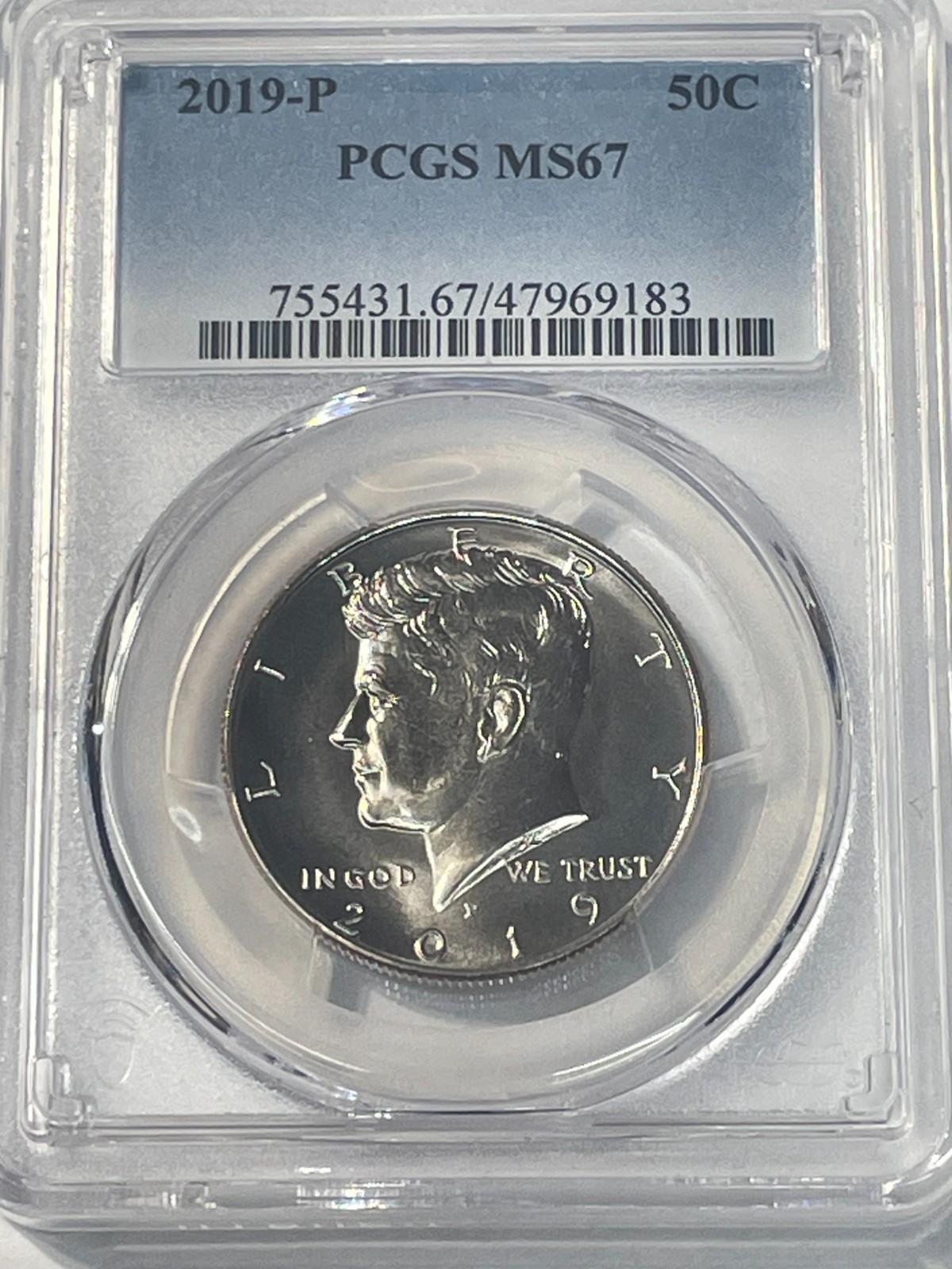 2019 P Kennedy Half Dollar 50c PCGS MS67