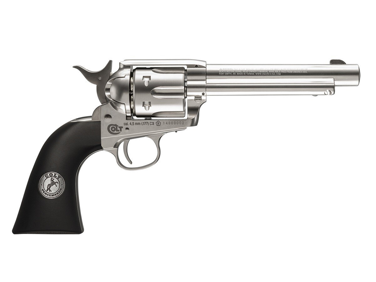 (NEW) Colt SAA CO2 Pellet Revolver, Nickel by Colt