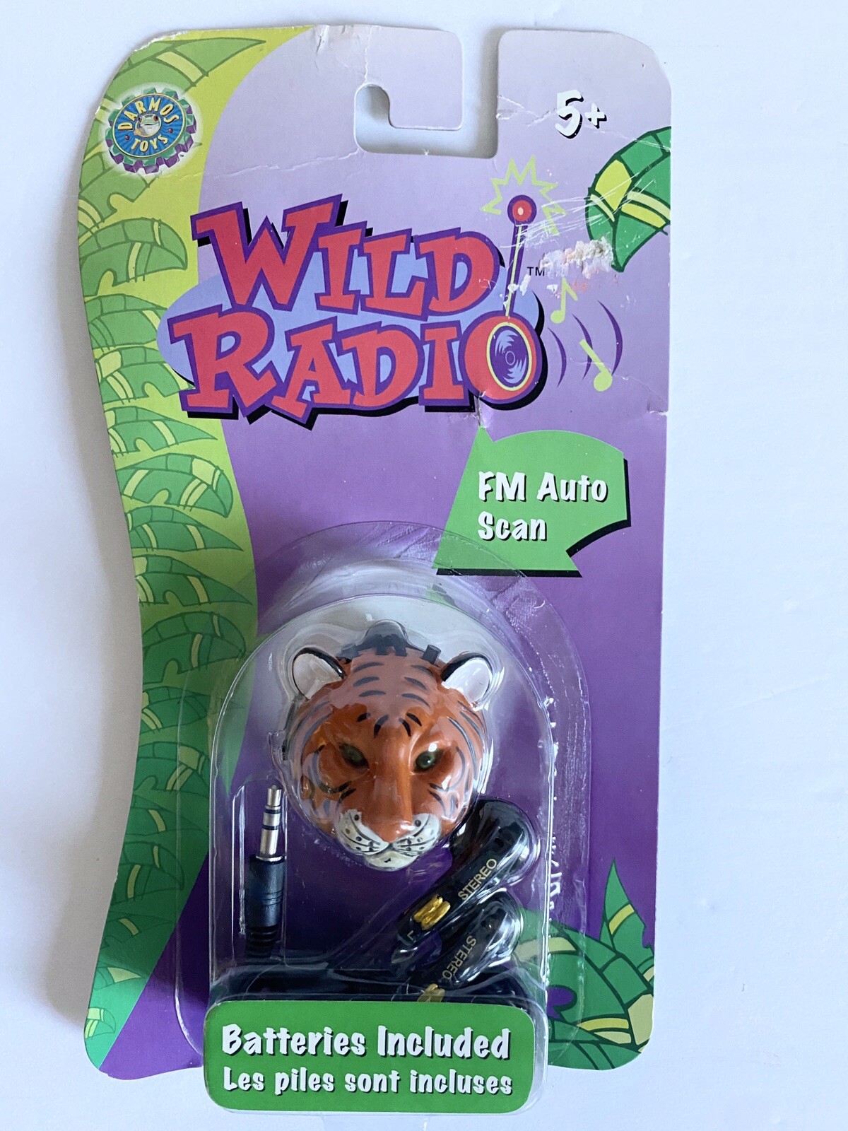 New Darmos Toy Kids Wild Radio ~TIGER~FM auto scan, batteries included age 5+