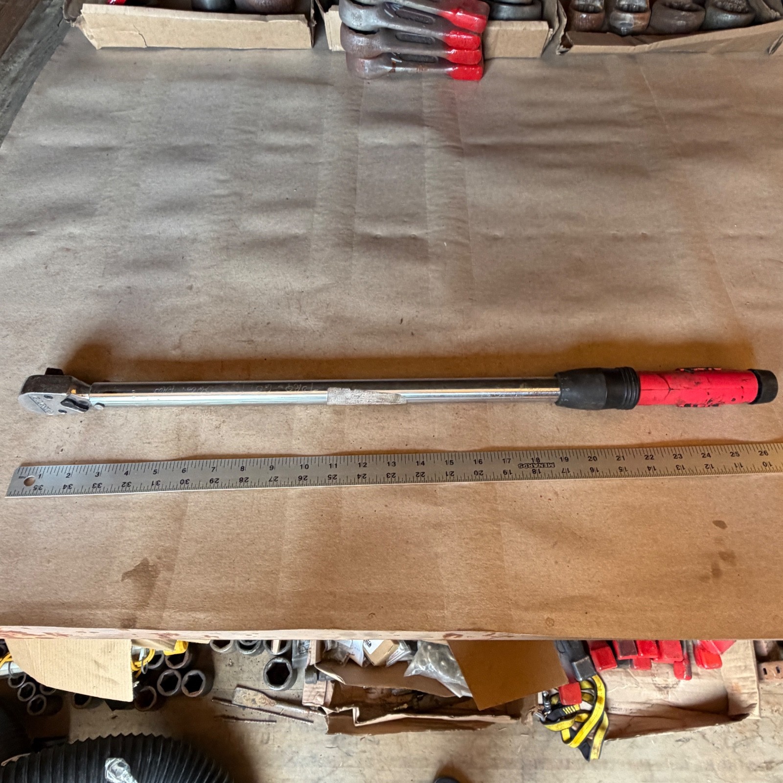 Proto 1/2" Drive Micrometer Torque Wrench 26" long 250 Ft/Lb 6014F