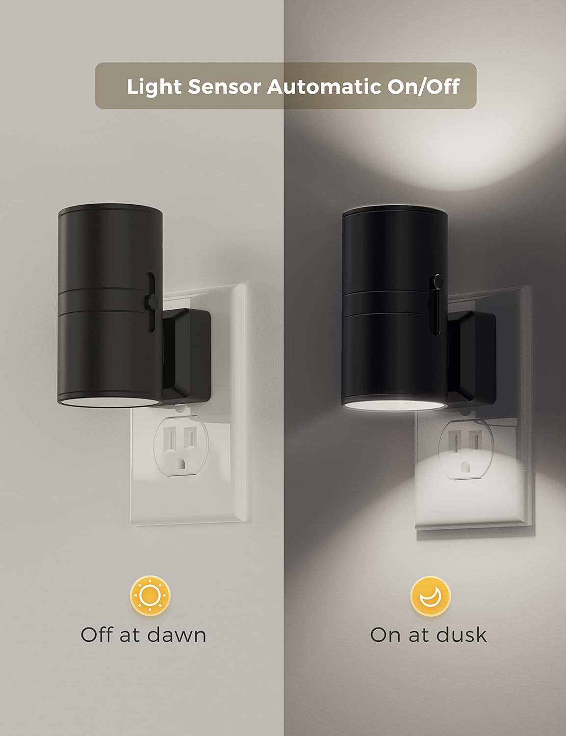 Night Light, Bright Night Light, Night Lights Plug into Wall, 5000K Daylight ...