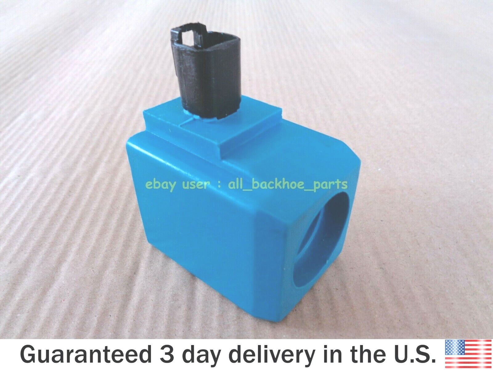 JCB BACKHOE - TRANSMISSION SOLENOID COIL, ROUND PIN 12V  (477/00824 25/221054)