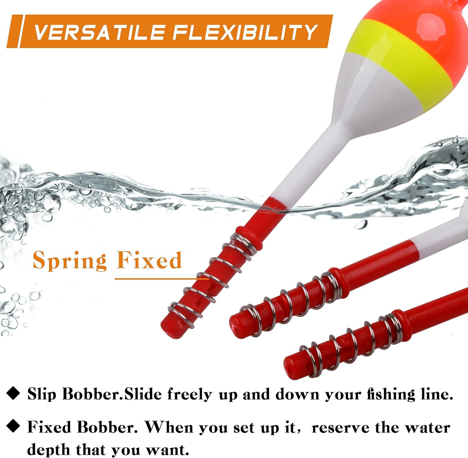 Fishing Slip Bobber Float Kit,Balsa Slip Cork Bobber Stopper String Knots with B