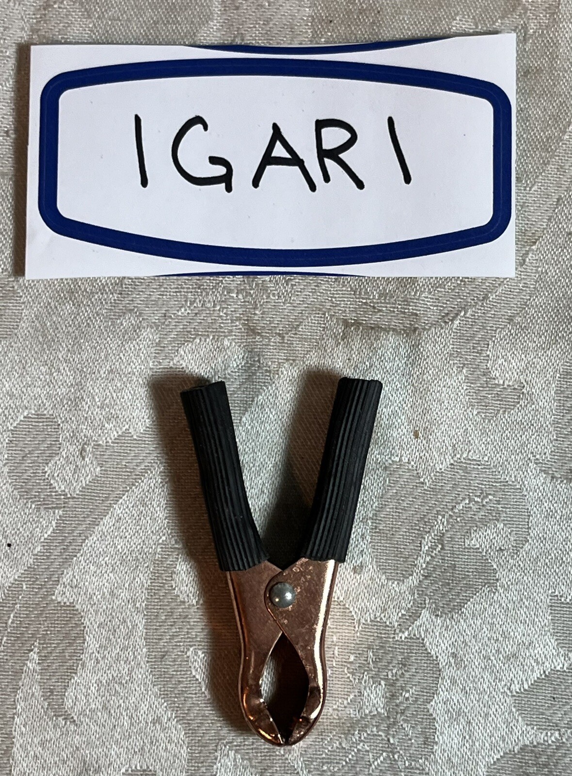 Insulated Alligator Clip Black Very Good Condition