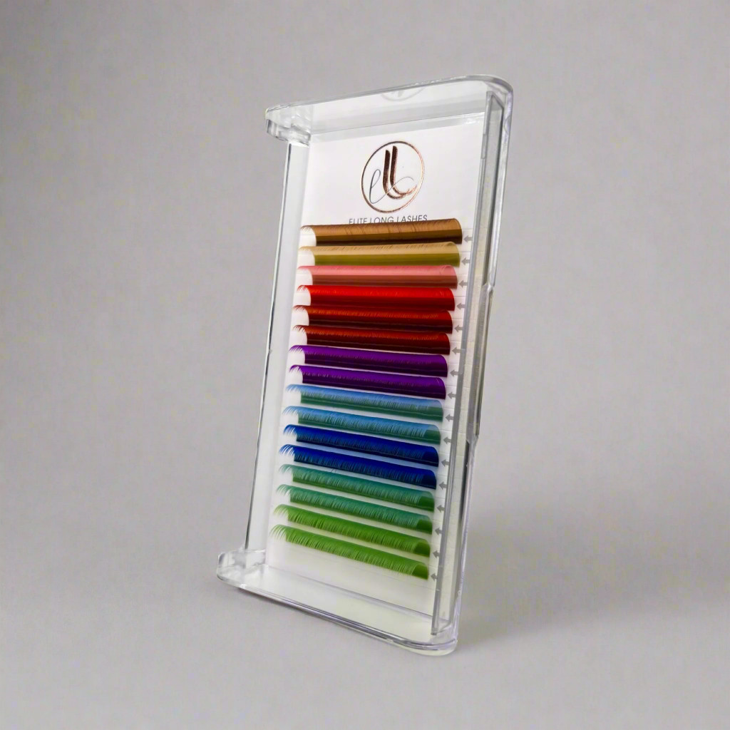 C & D Curl Cashmere Eyelash Extensions | 0.07 | Rainbow