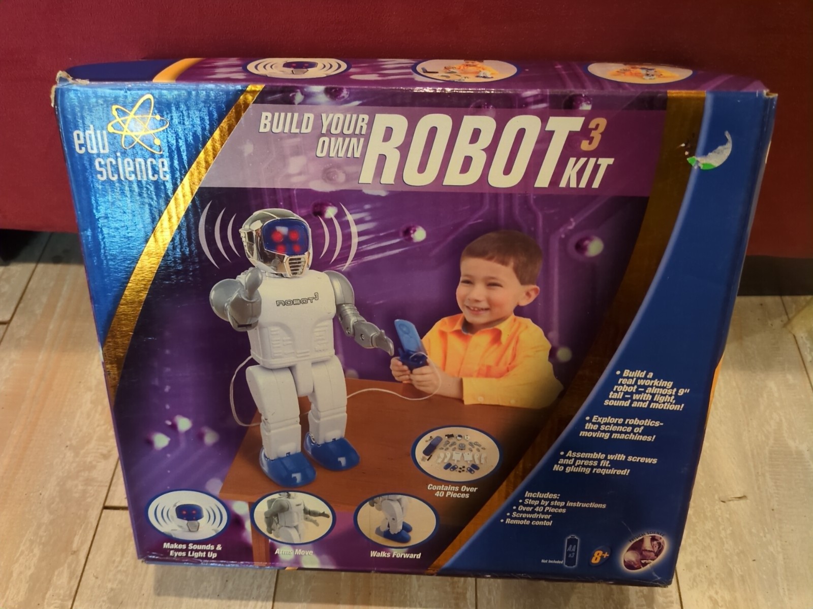 🤖 Toys R' Us Exclusive Edu Science Build Your Own RC Robot 3 Kit  New Sealed 🤖