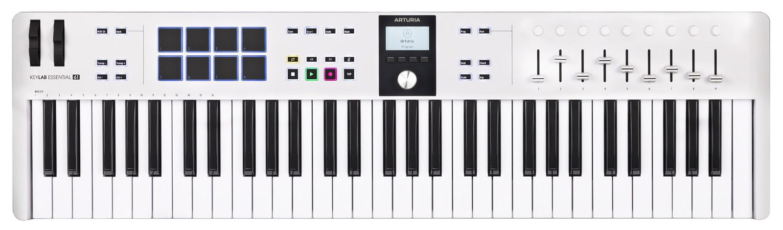 ARTURIA Keylab Essential 61 mk3 White Keyboard Controller+On-Stage Dust Cover