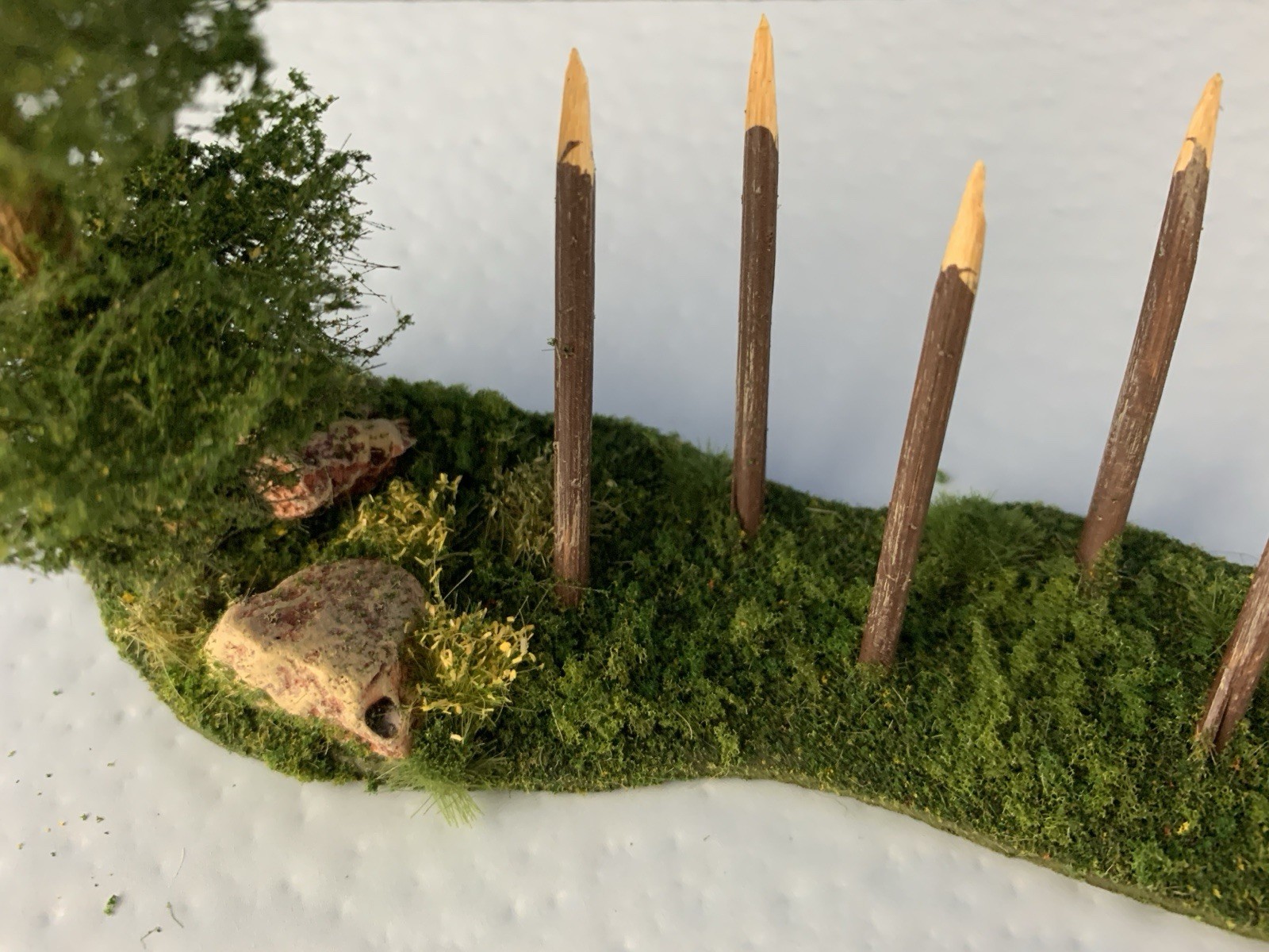 Accessory Scenery Tree Diorama for War Games Custom Built Composition 1:35 scale