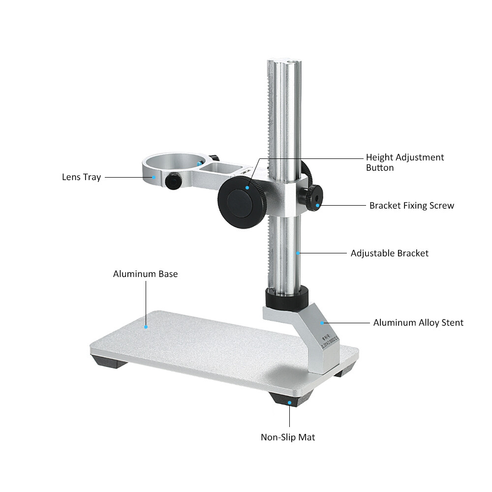 USB Digital Electronic Microscope DM4 4.3"LCD Display VGA Microscope with Stand
