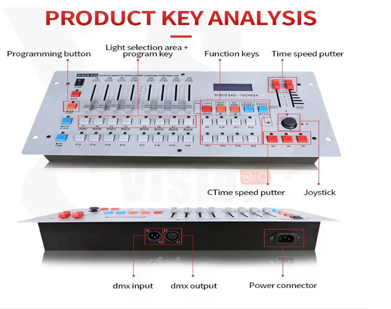 Cheap Price 240CH DMX Controller Stage Light Controller Dimmer Console