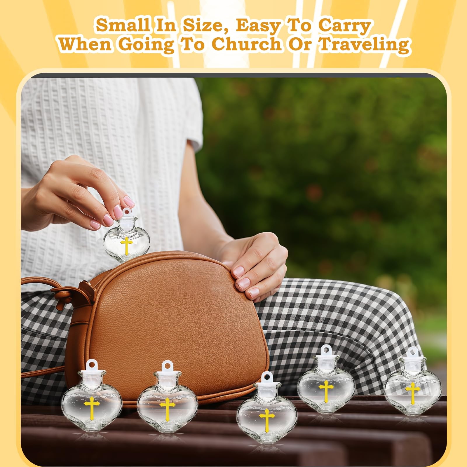 Small Plastic Holy Water Empty Bottles for Religious Gift 10 ml 40 PCS
