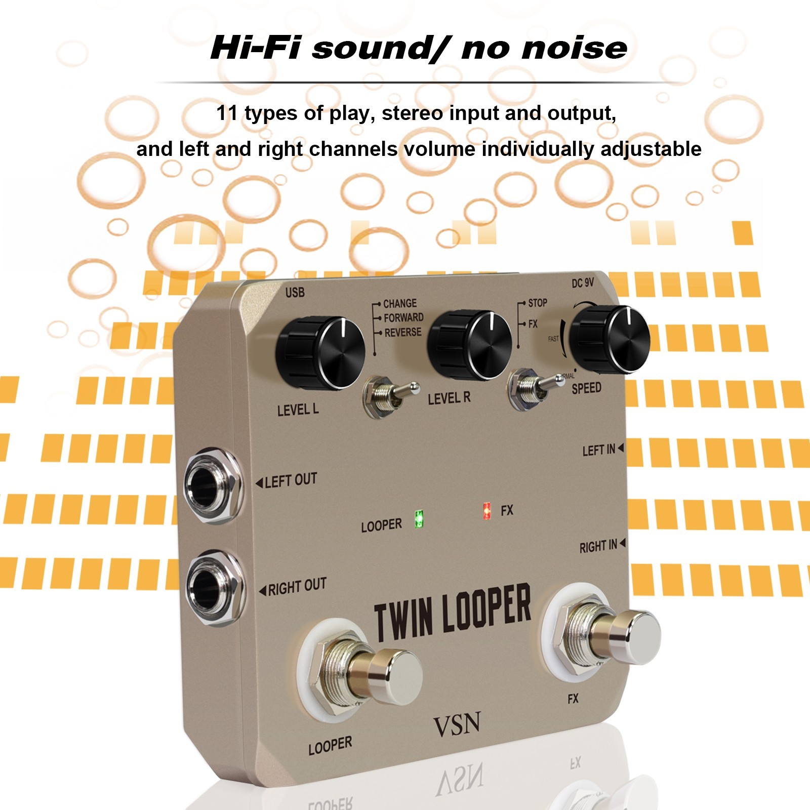 Looper Pedal Guitar Effect Pedal Loop Station Multi-function 11 Types of Play
