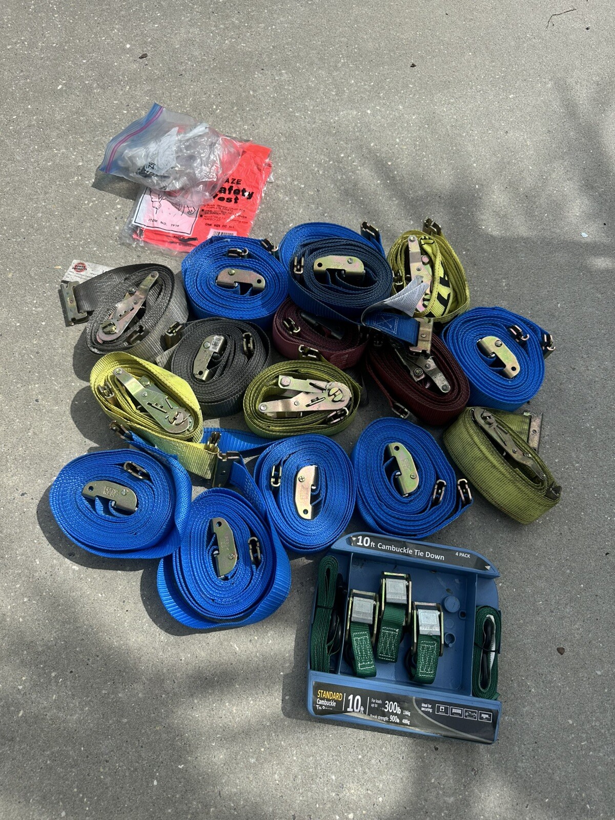 flatbed straps, semi truck, new and used