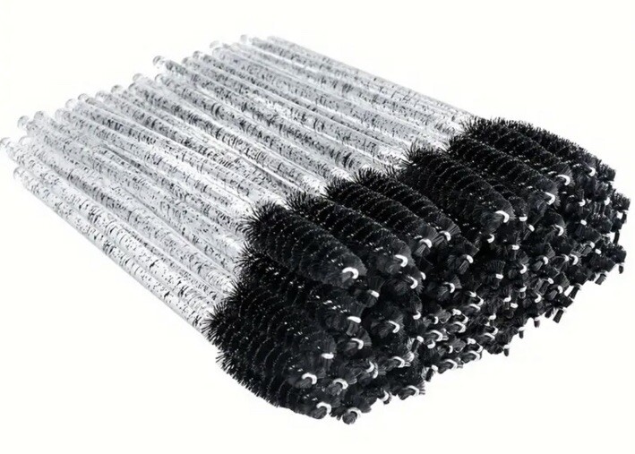 Disposable 50 pcs per pack eyelash brushes mascara wands  applicator  spoolies