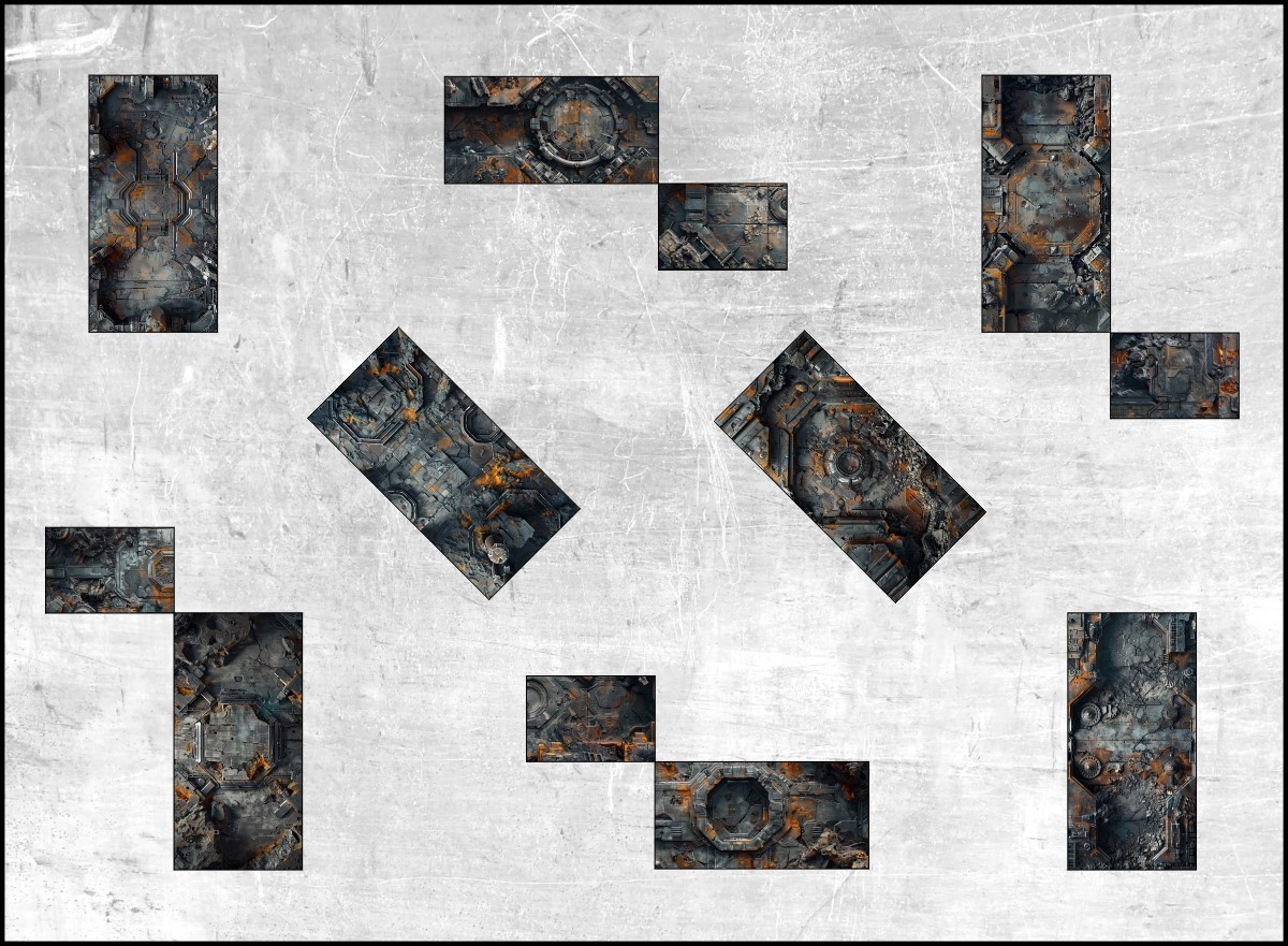 Neoprene Terrain Mats - Forge - Compatible w/ Warhammer 40K