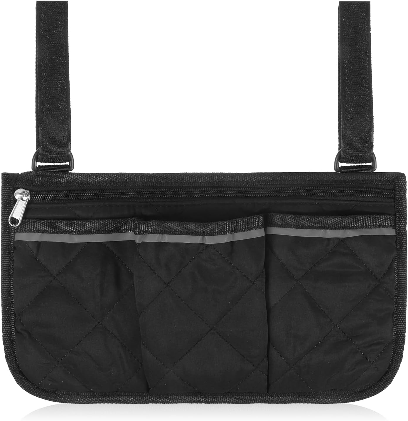 Mobility Armrest Bags, Wheelchair Side Bag, Mobility Scooter Accessories with Zi