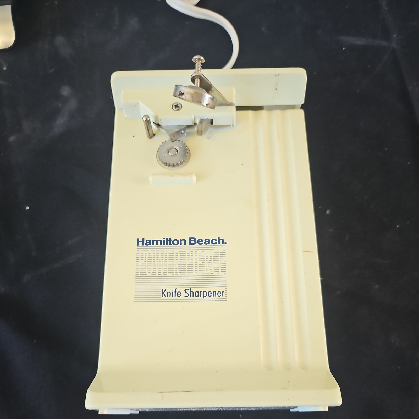 Vtg 1970s Power Pierce Hamilton Beach Electric Can Opener Knife Sharpener 76200
