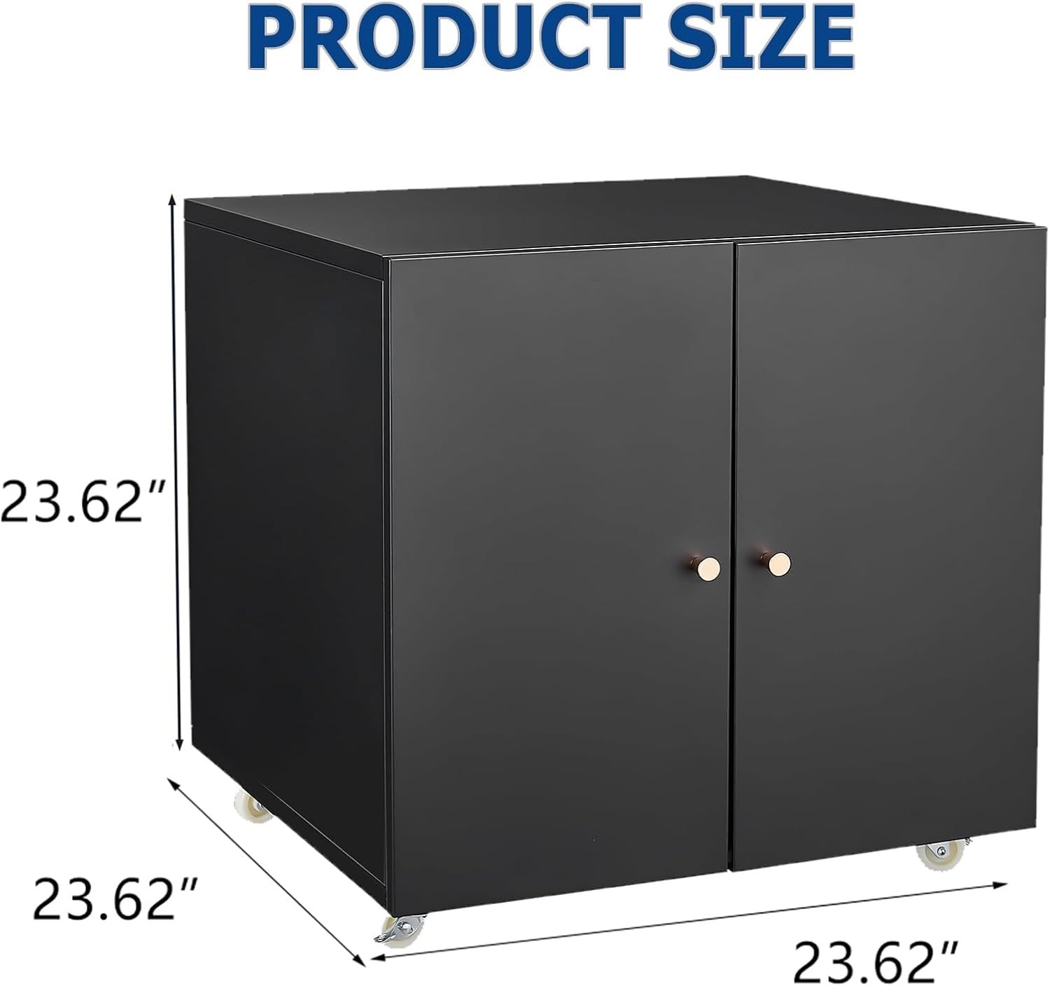 Sturdy Steel Printer Table with Storage & Adjustable Shelf on Wheels for Offices
