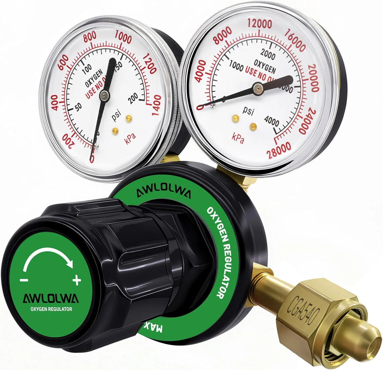 Oxygen Regulators - Compatible with Medium Duty Welding Gas Torch - CGA540