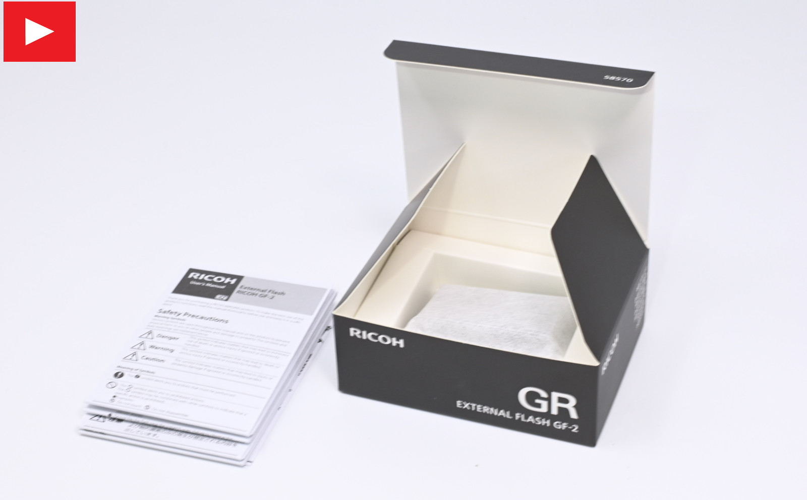 【UNUSED in BOX】 Ricoh GF-2 External Flash for GR III IV "Brand New" From JAPAN