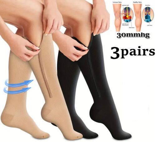 Medias DE Compresion Para Varices Alivia el Dolor de las Piernas Tobillos Pies