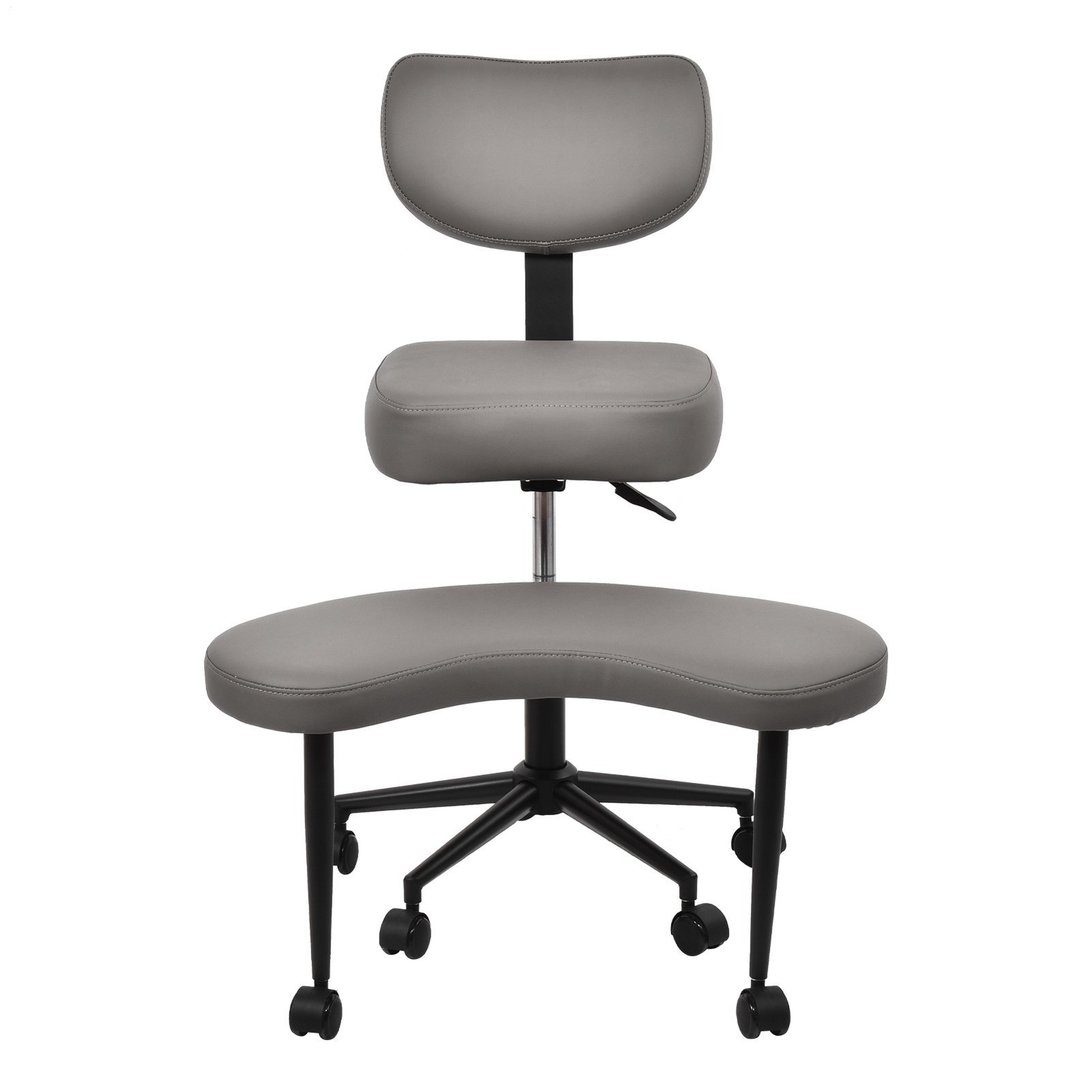 Ergonomic Cross Legged Chair, 360° Swivel Meditation Chair Height Adjustable Sea