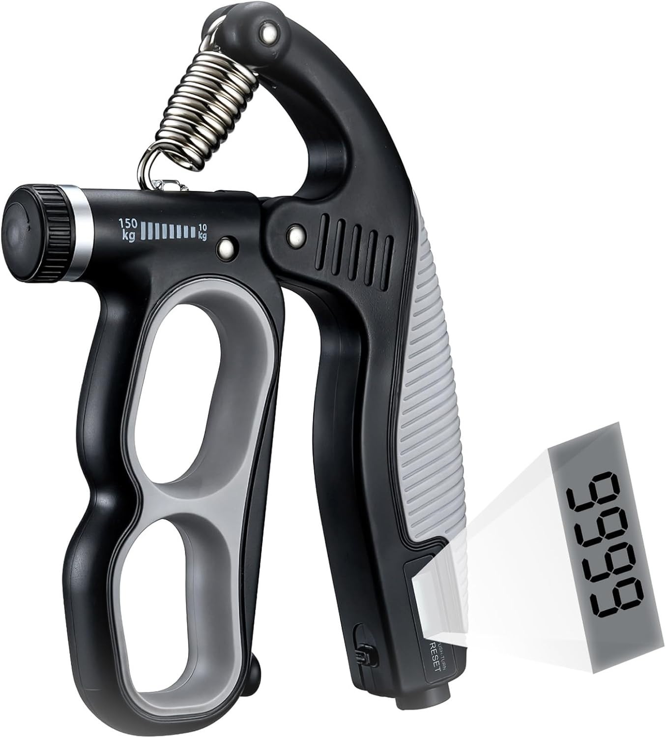 Compact PowerGrip Hand Exerciser - Electronic Counter & Adjustable Resistance