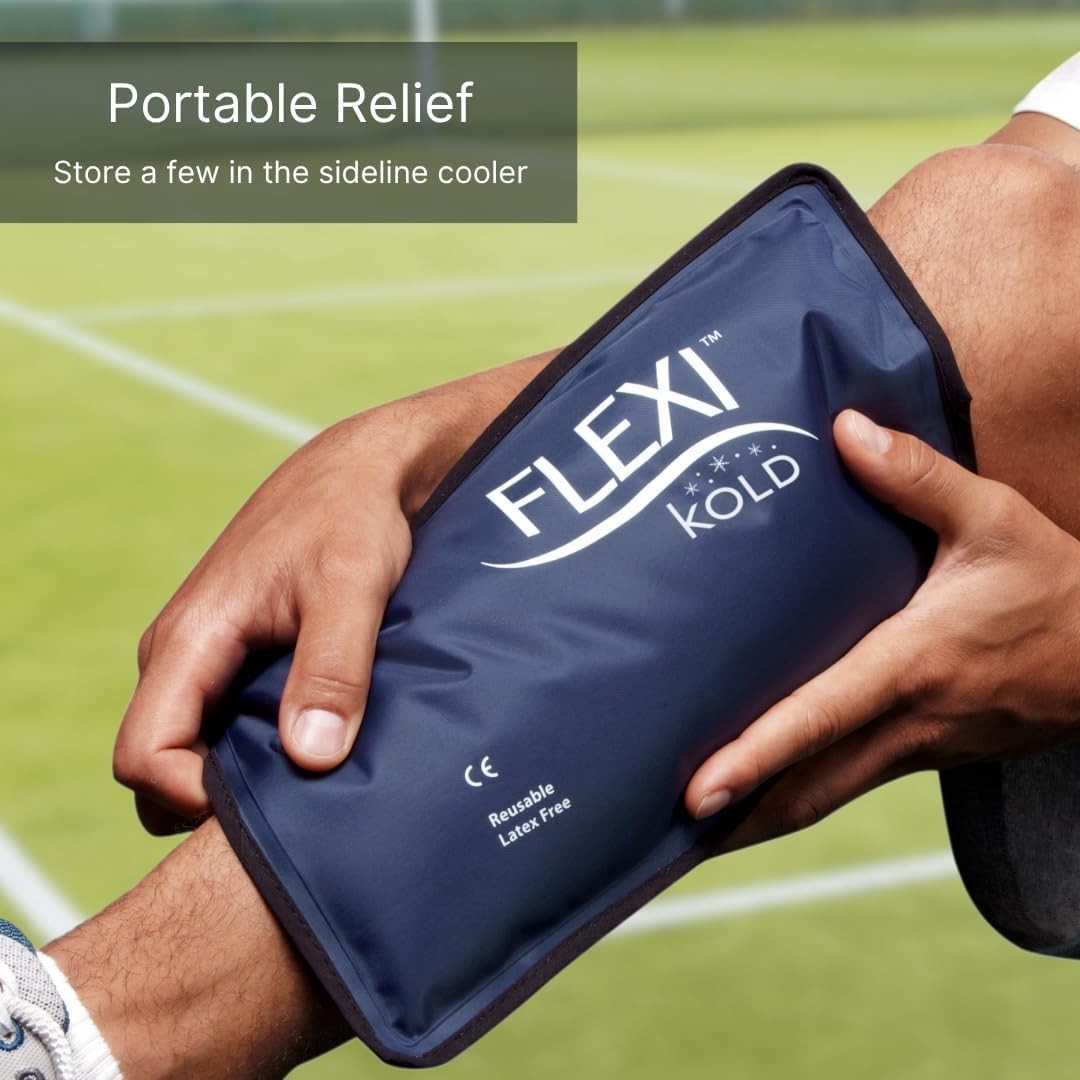 FlexiKold Medium Gel Ice Pack - Reusable Cold Compress for Injury Relief