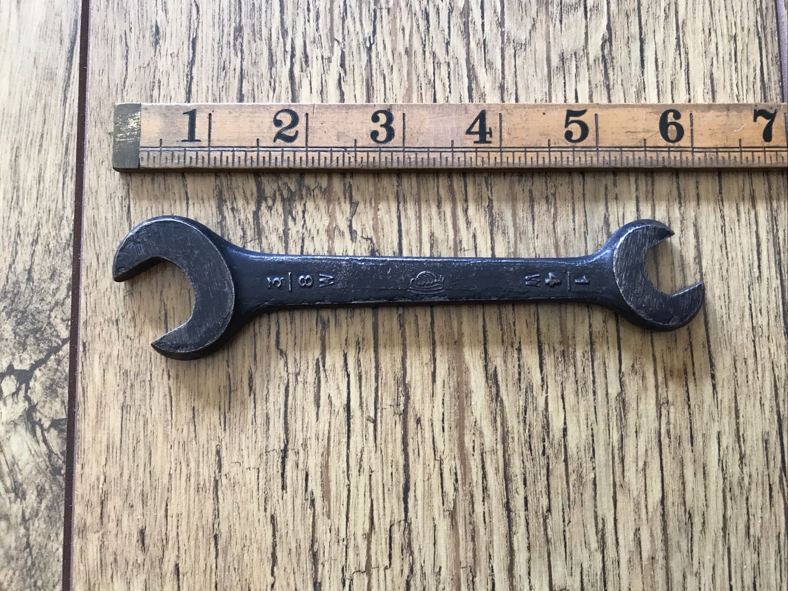 A Vintage Snail Brand 3/8” X 1/4” Whitworth Spanner Classic Car Tool.