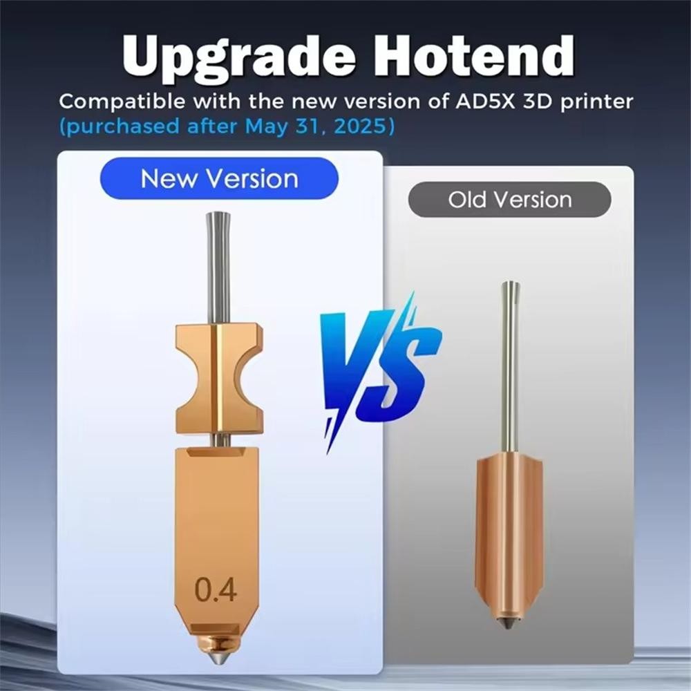 For Flashforge AD5X Nozzle Hardened Steel Hotend Nozzle Quick Detachable 0.4mm